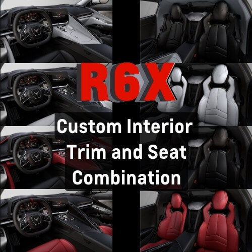 R6X Custom interior trim and seat combinations