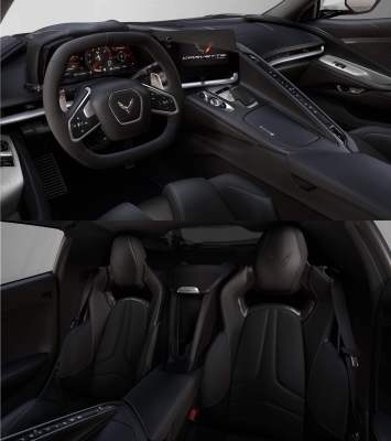 Jet Black with Performance Textile inserts and suede steering wheel