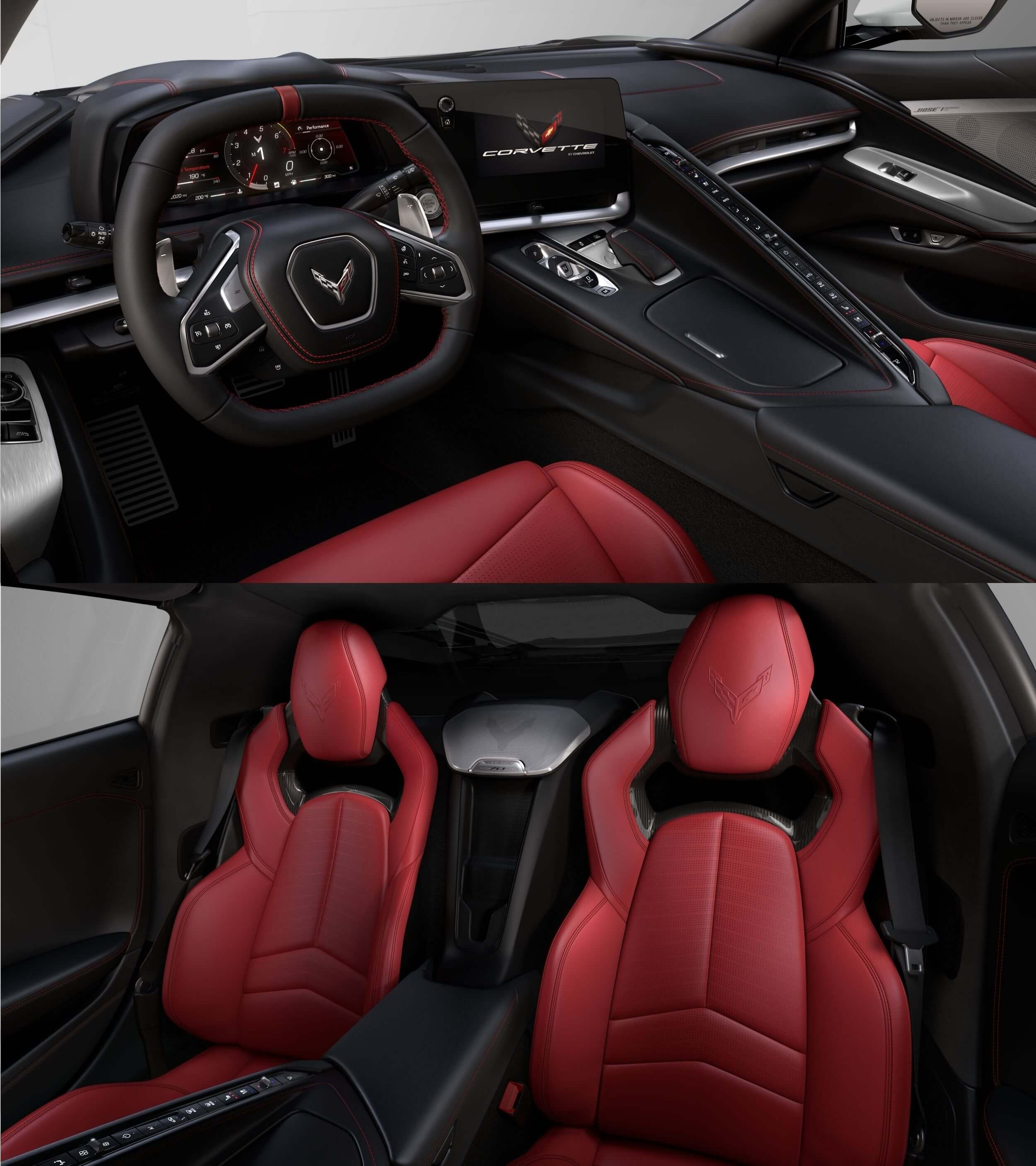 Jet Black trim/ Adrenaline Red seats